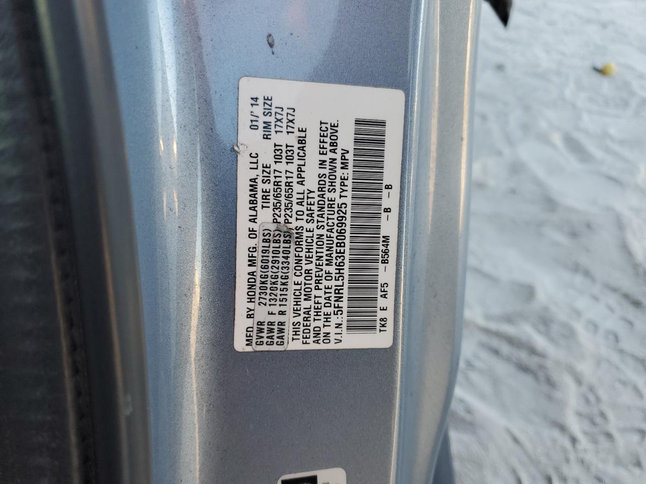 Honda Odyssey Exl Image 9