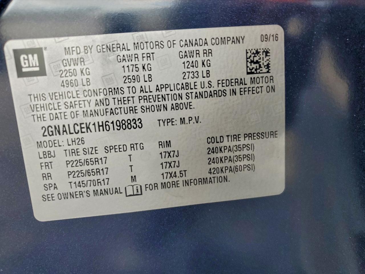 Chevrolet Equinox Lt Image 7