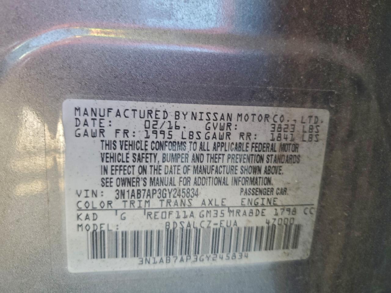 Nissan Sentra S Image 8