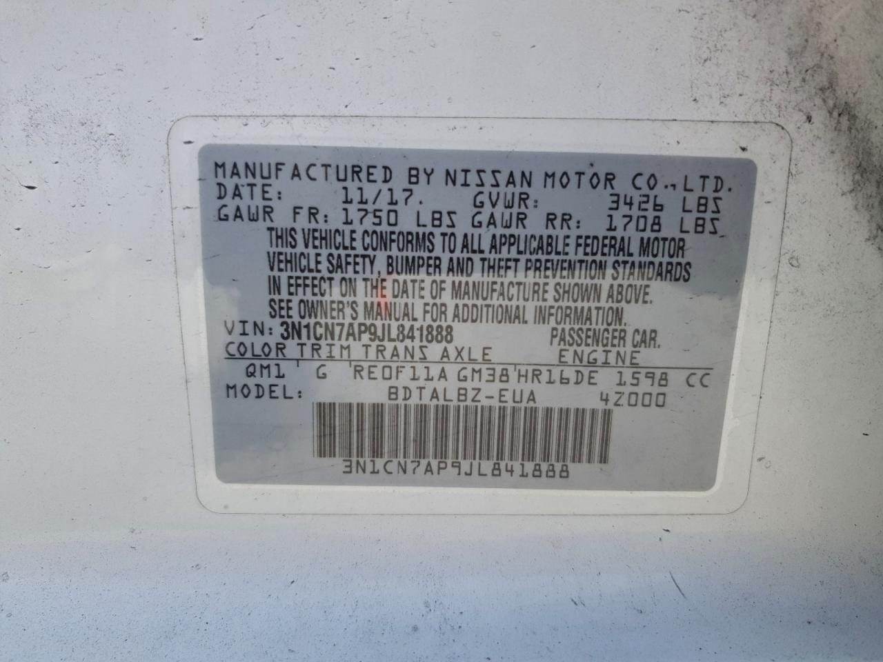 Nissan Versa S Image 11