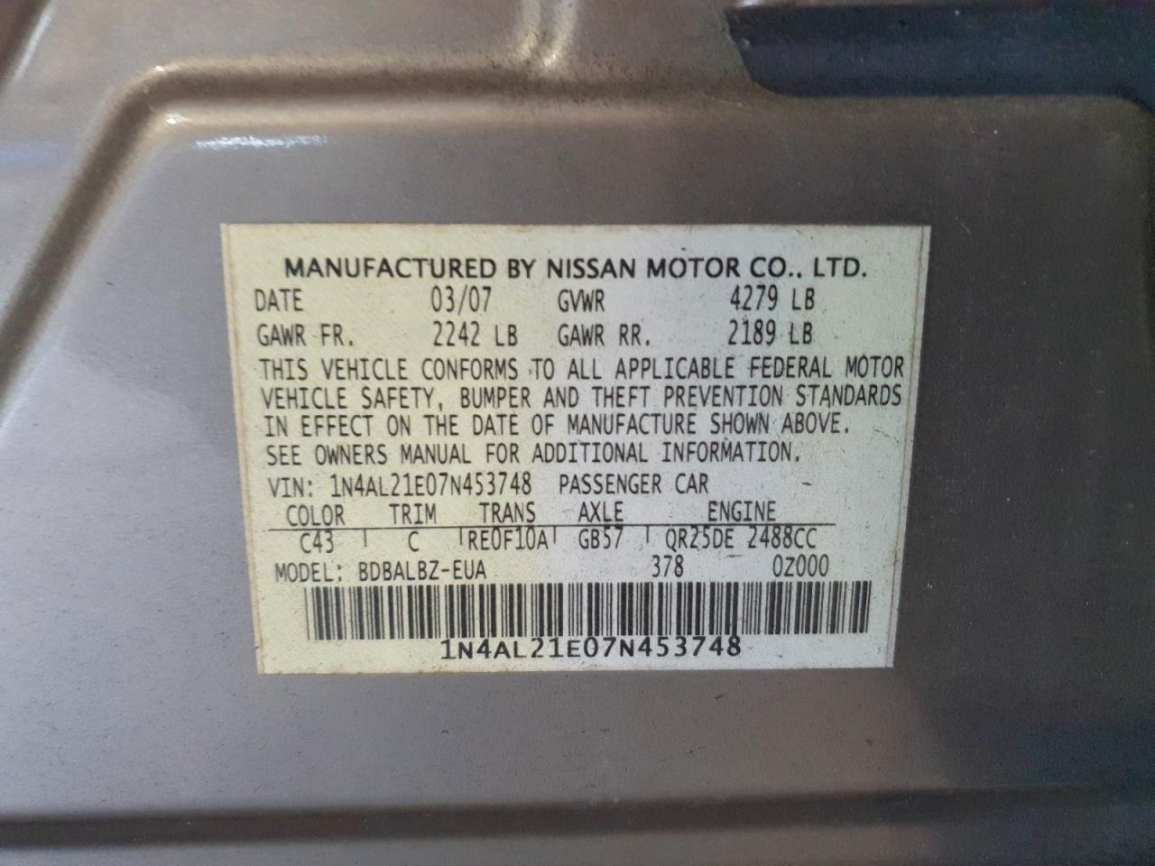 Nissan Altima 2.5 Image 12