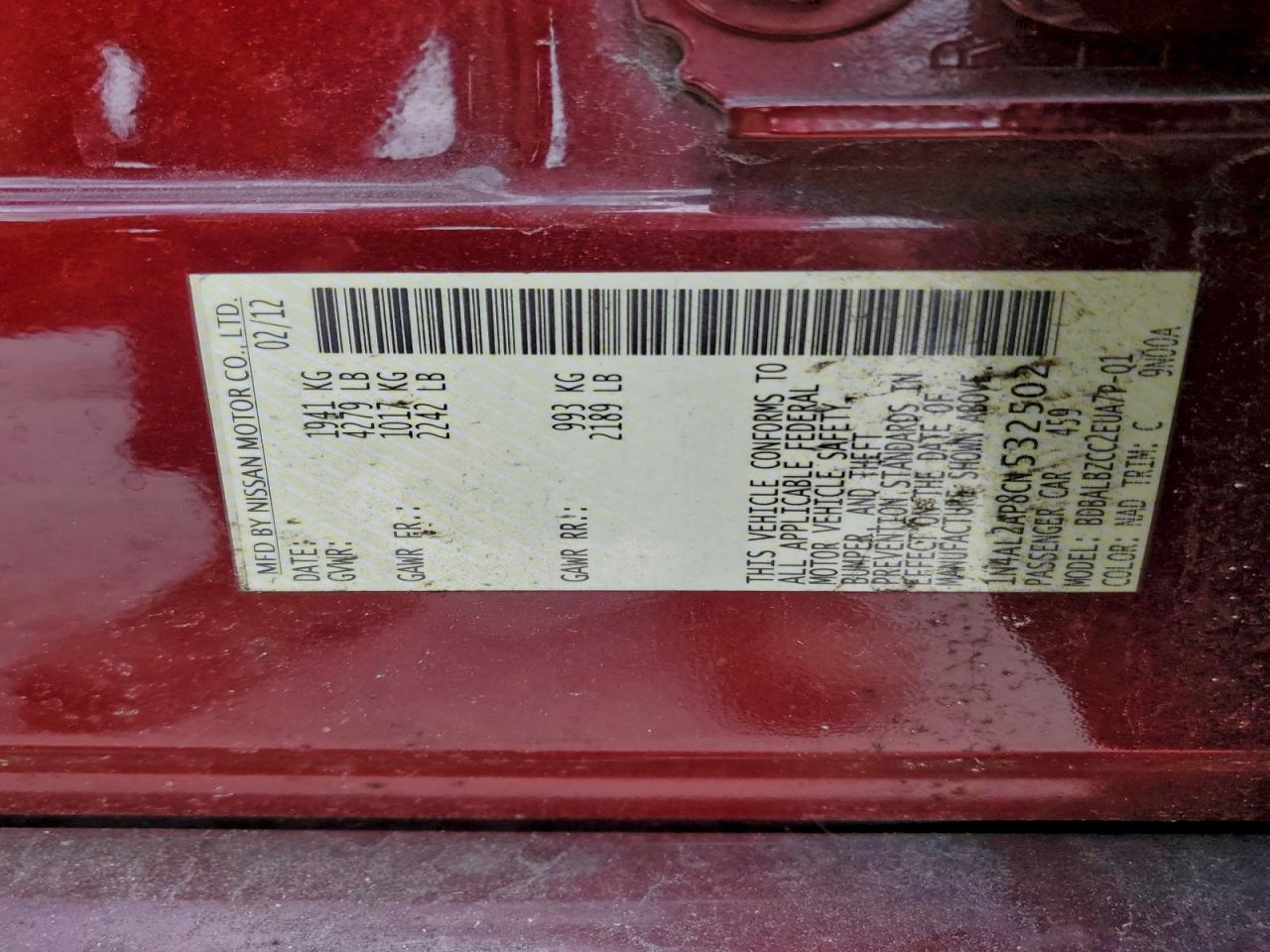 Nissan Altima Base Image 9